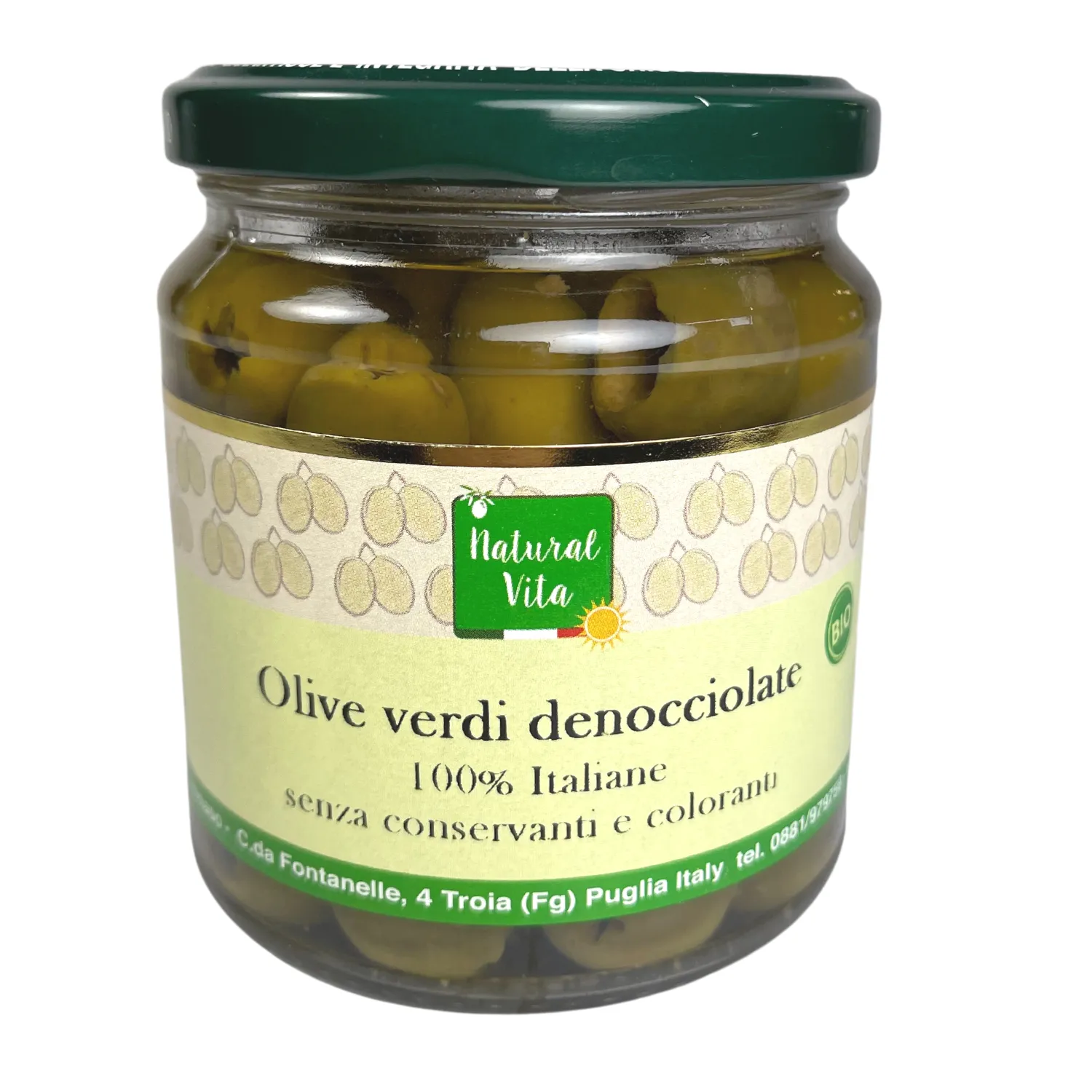 Olive verdi snocciolate peso sgocc. 300gr