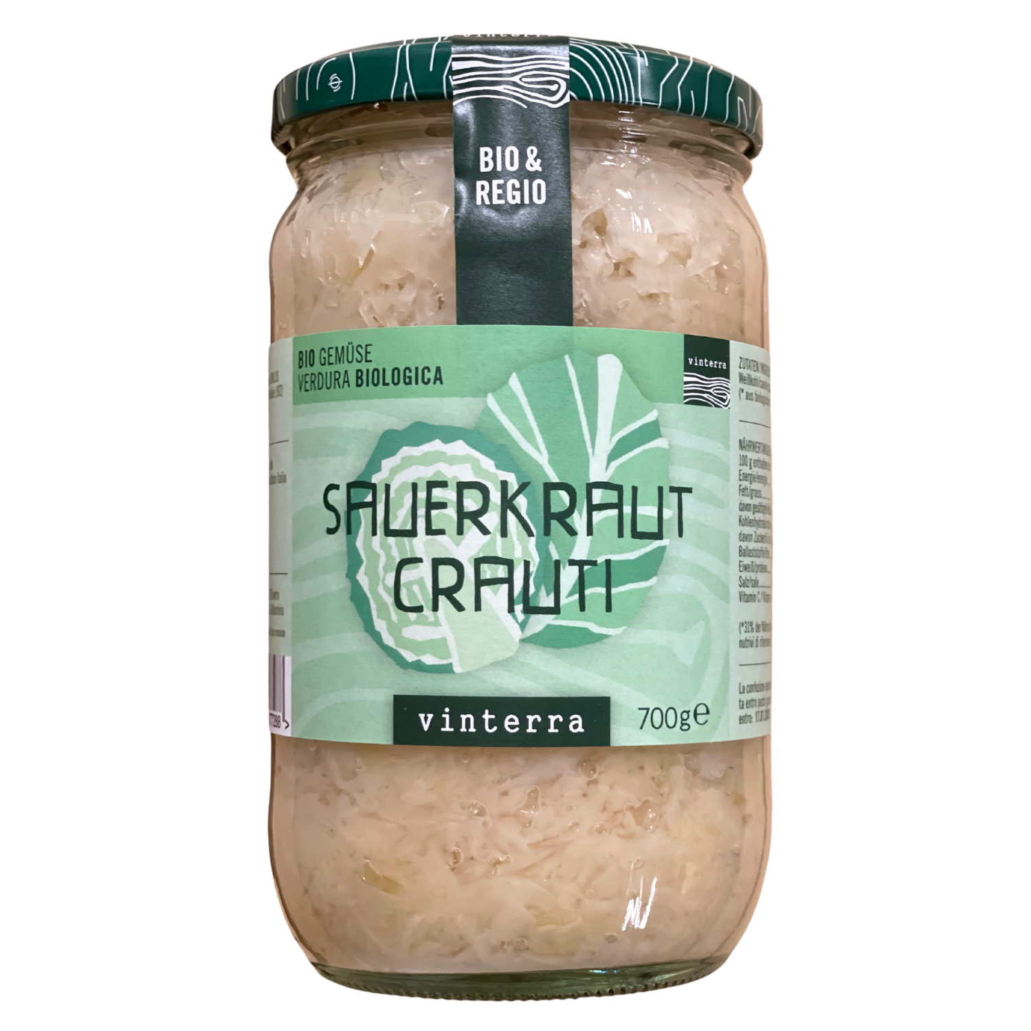 Sauerkraut Bio 700 g im Glas