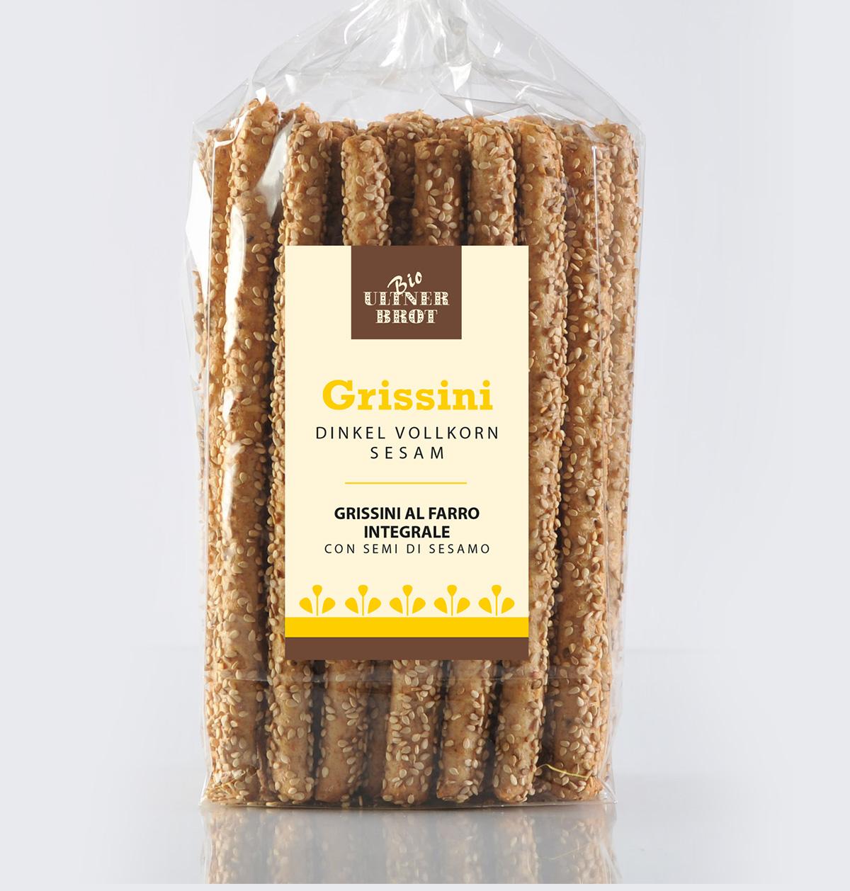 Grissini integrali di farro con sesamo ca. 200 g