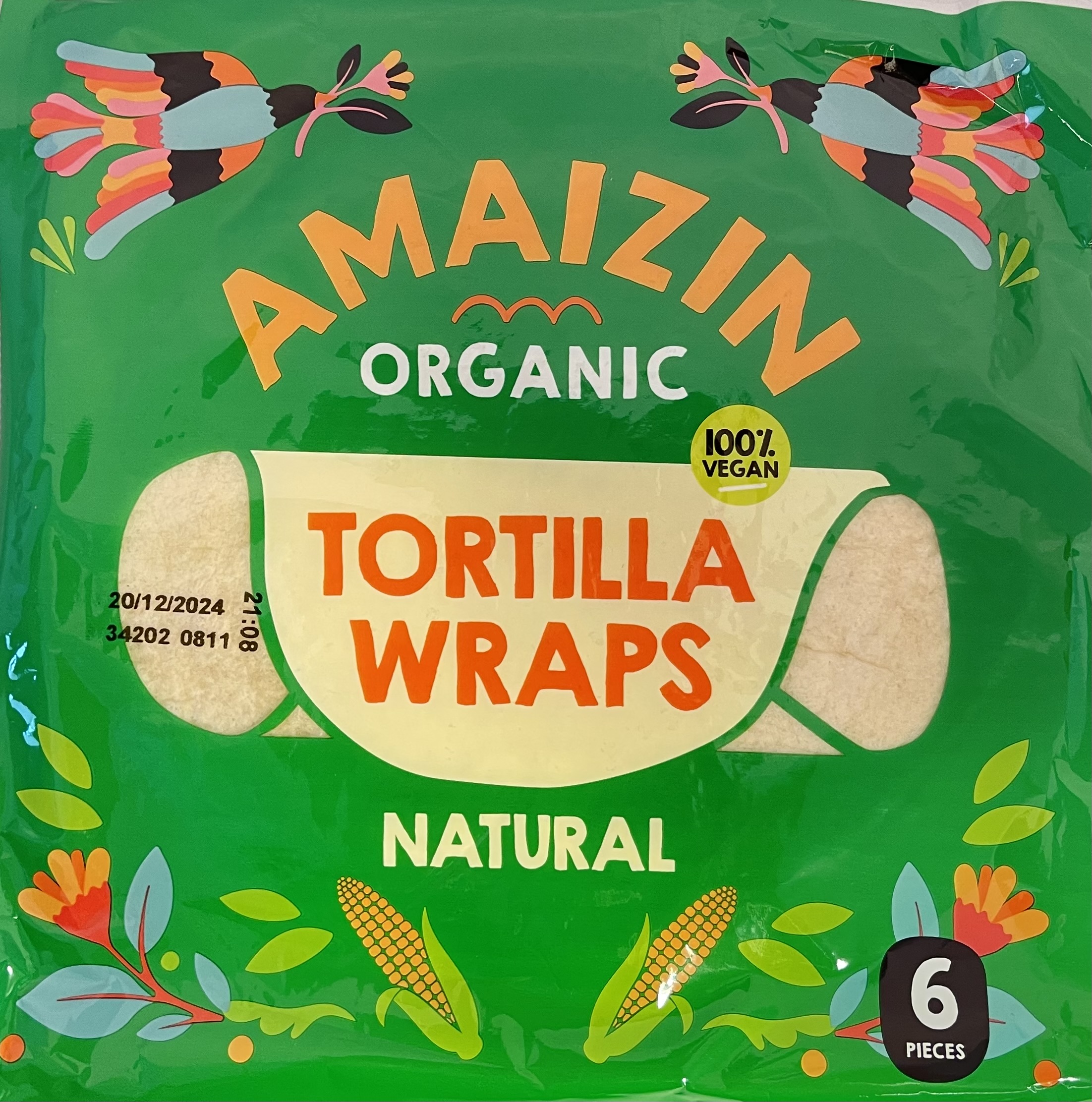 Tortilla Wraps Natural 6 Stk